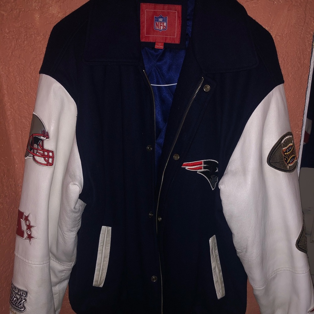 2 time Super Bowl champion Patriots varsity jacket